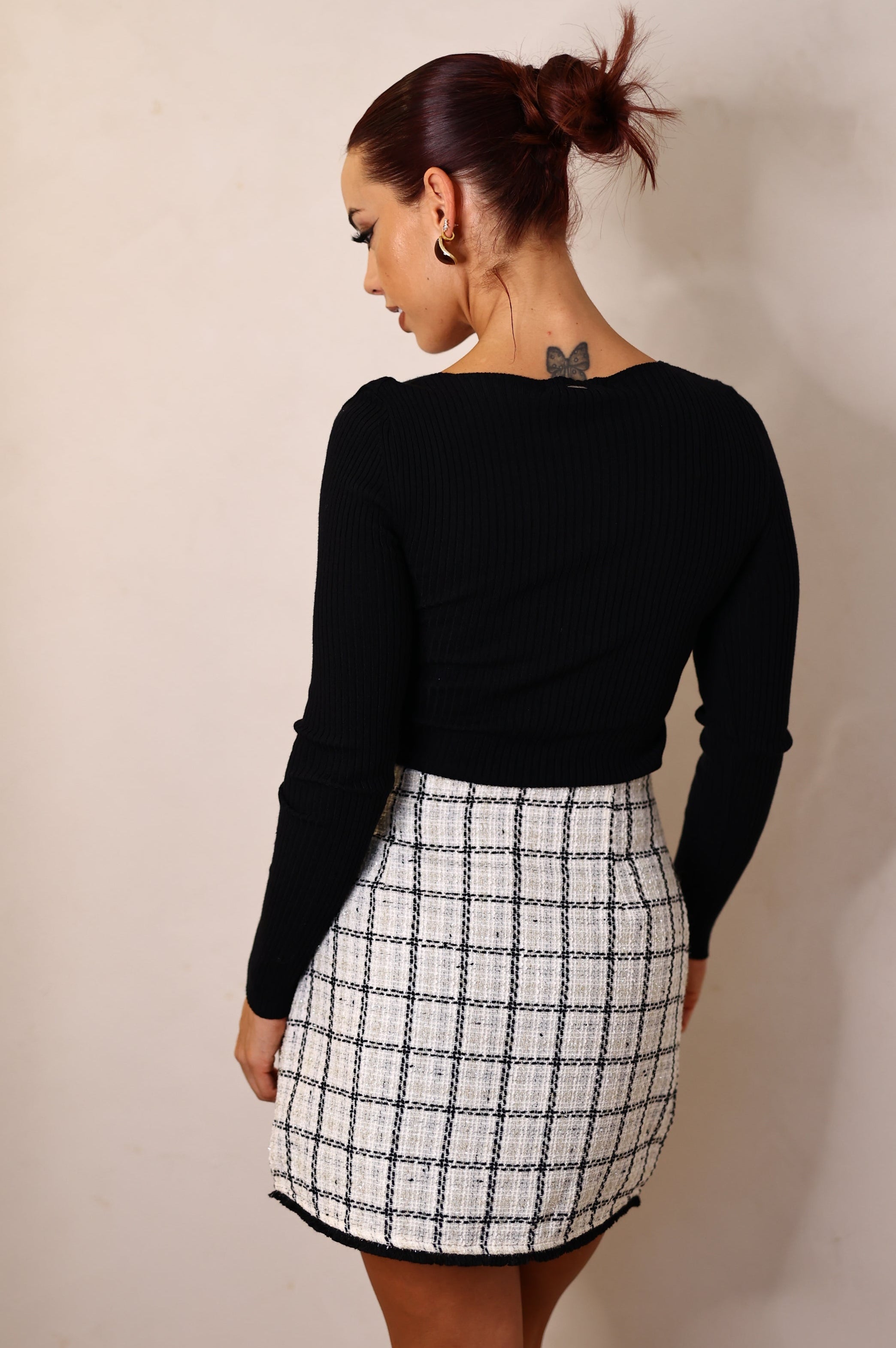 Camisola malha canelada