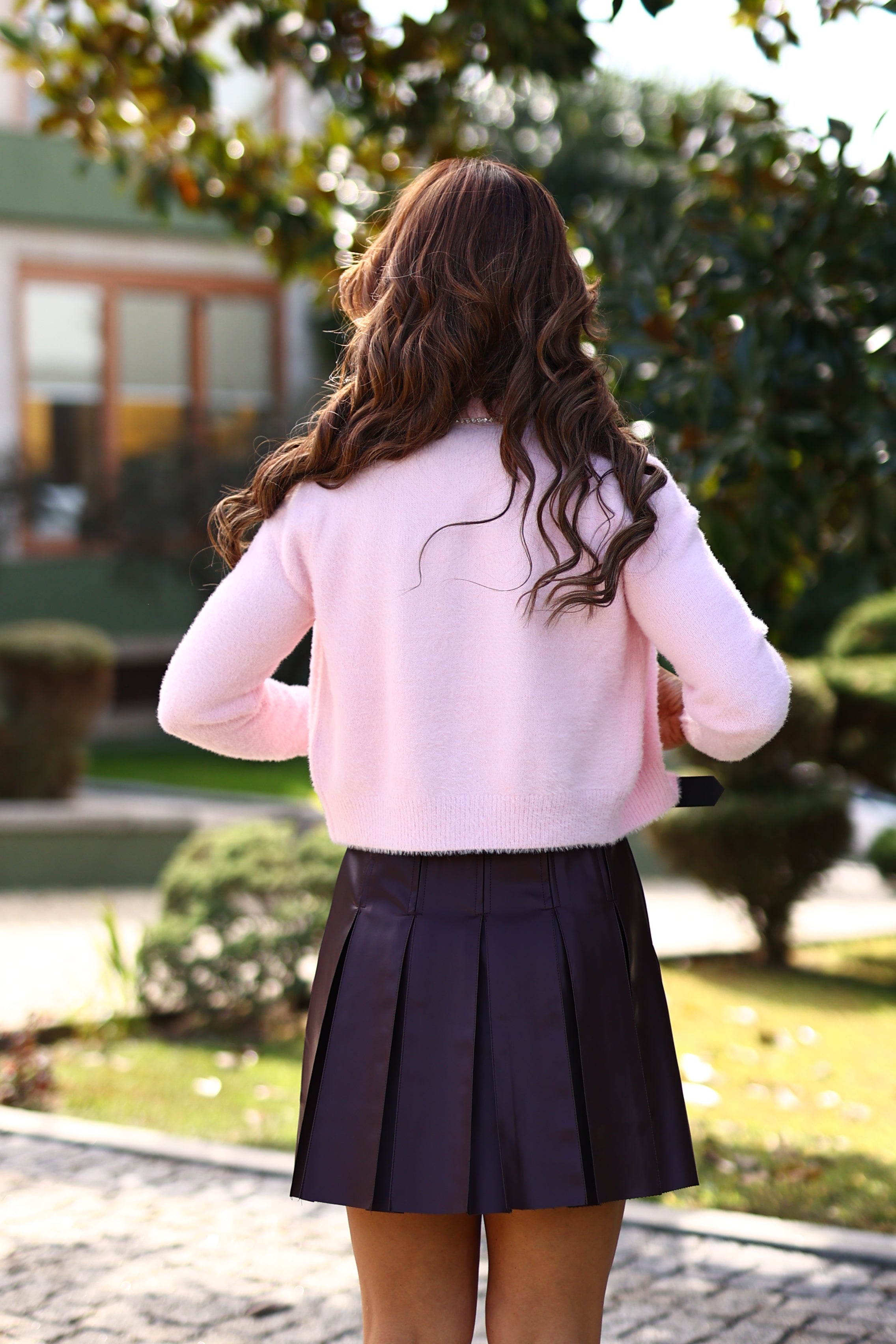 Casaco em pêlo com brilho