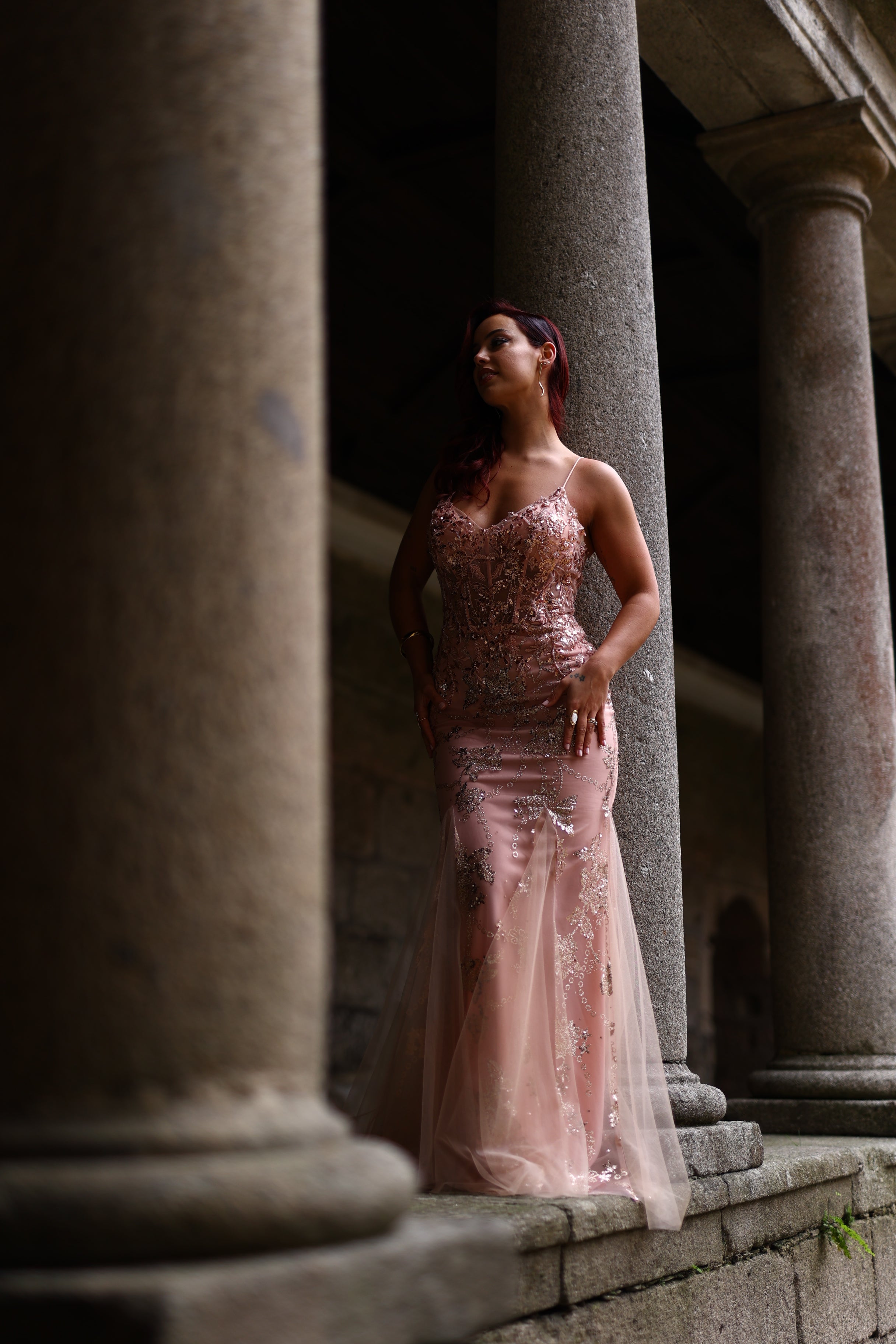 MERMAID DRESS WITH TULLE