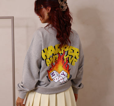 Sweat oversize estampada