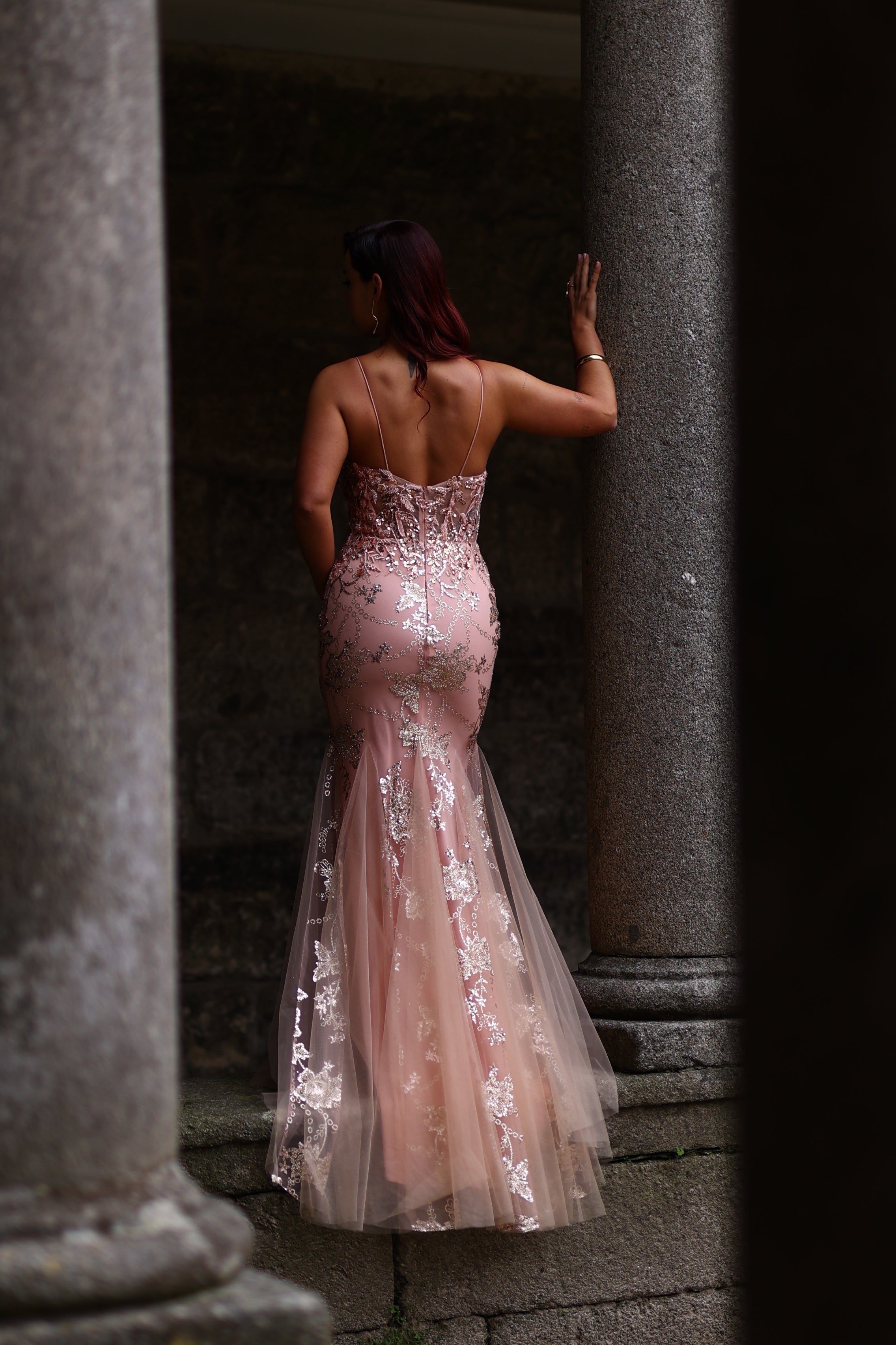 MERMAID DRESS WITH TULLE