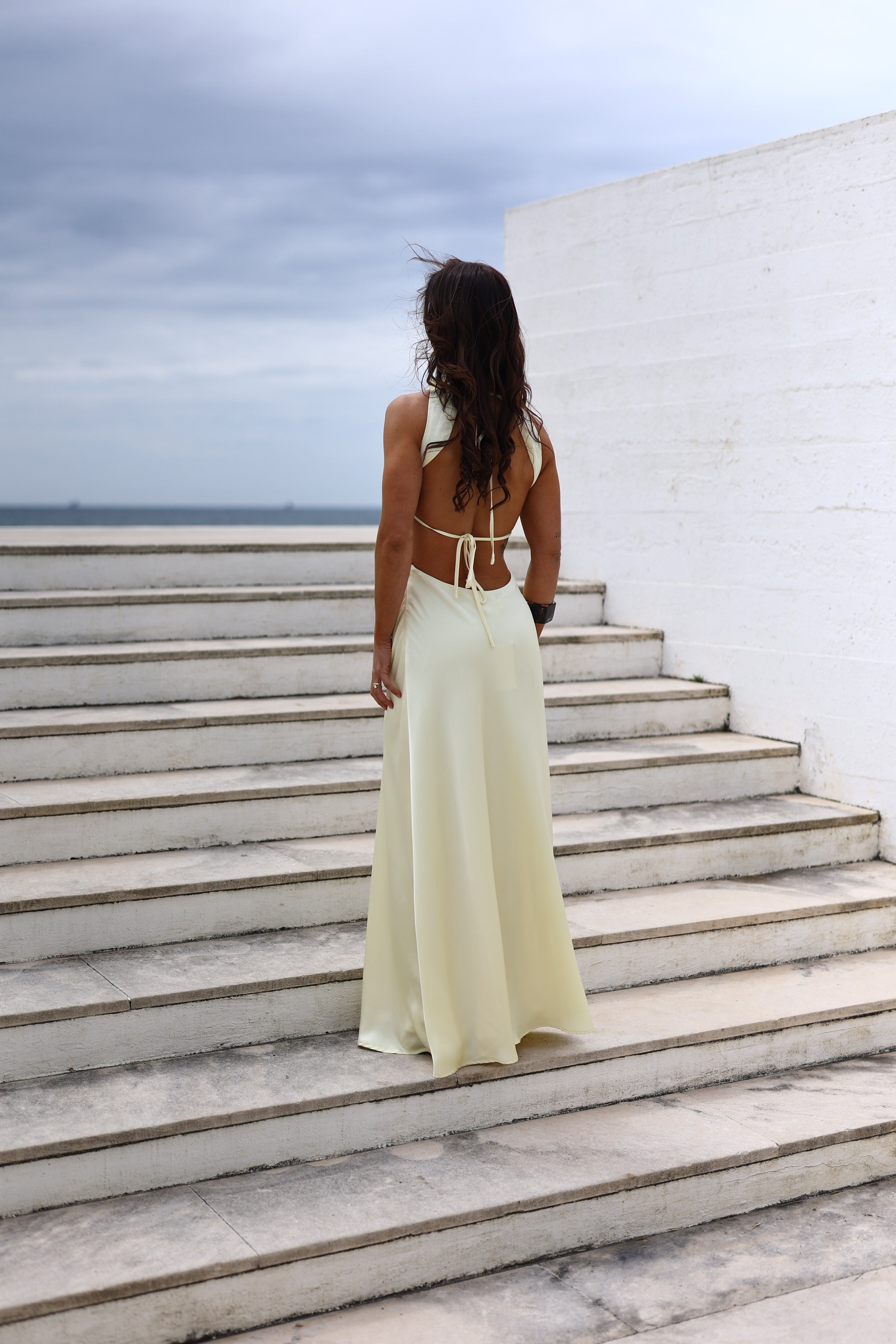 Vestido luay butter yellow