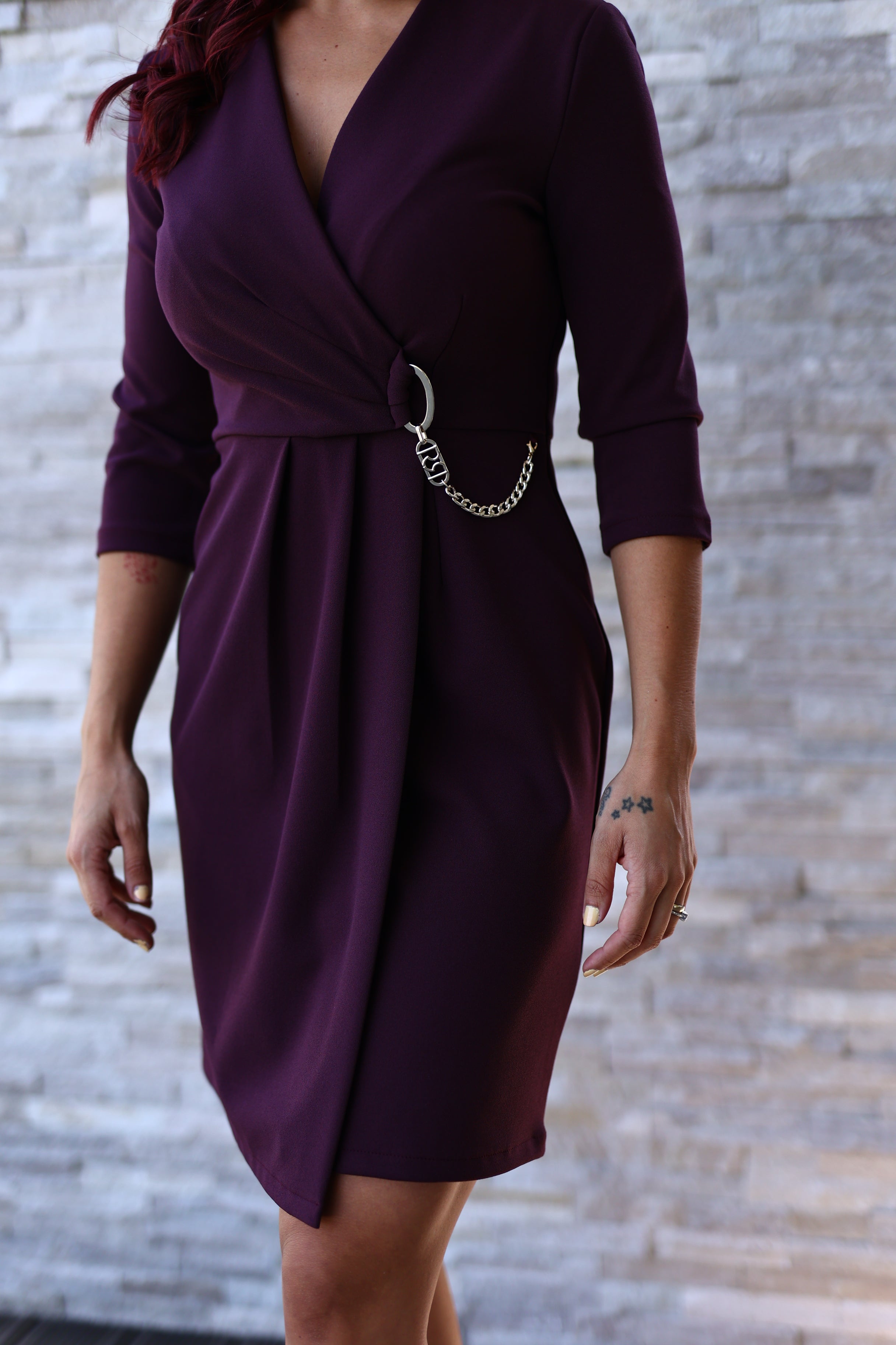 Vestido com corrente