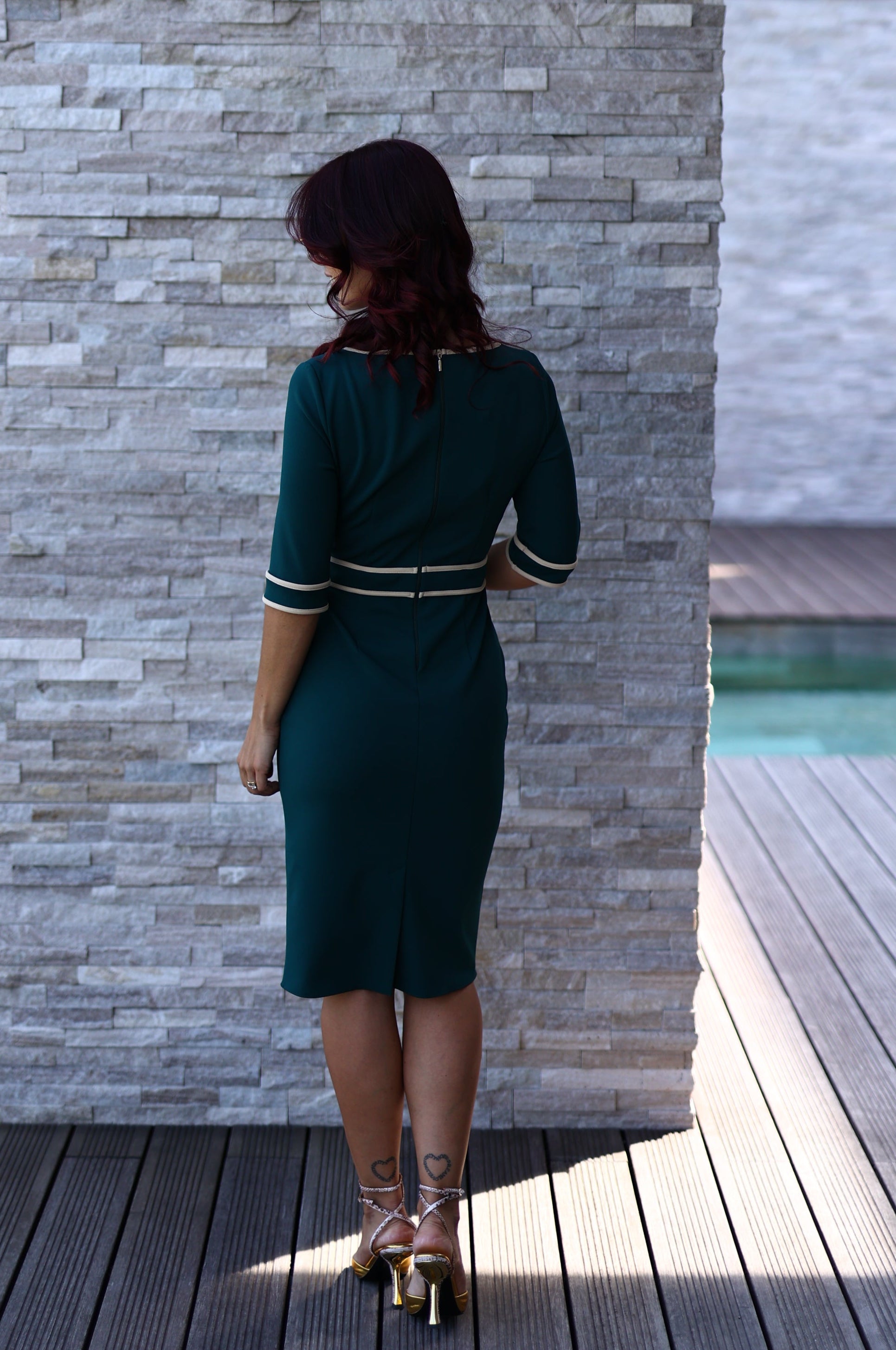 Vestido contraste