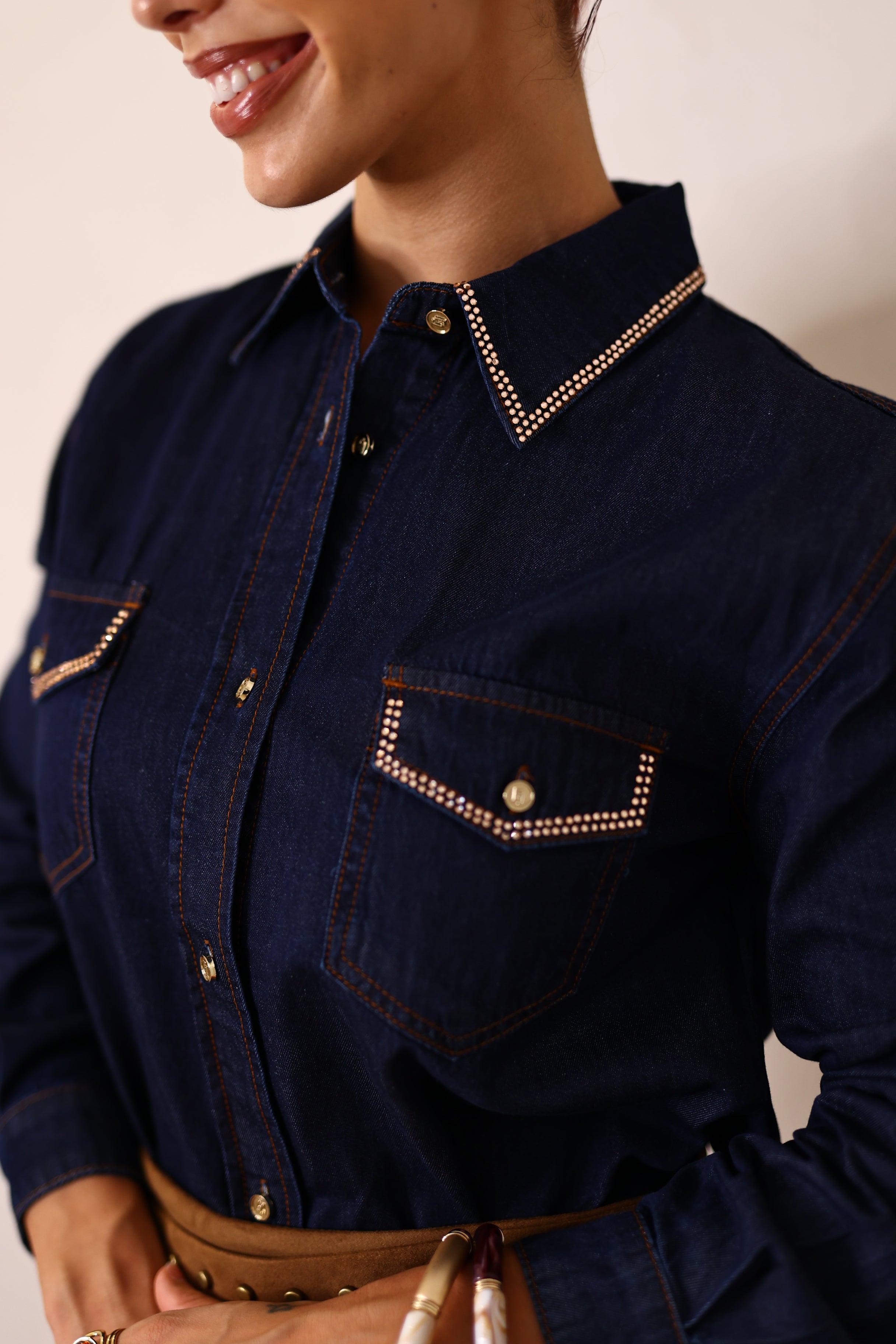 Camisa ganga com brilhos