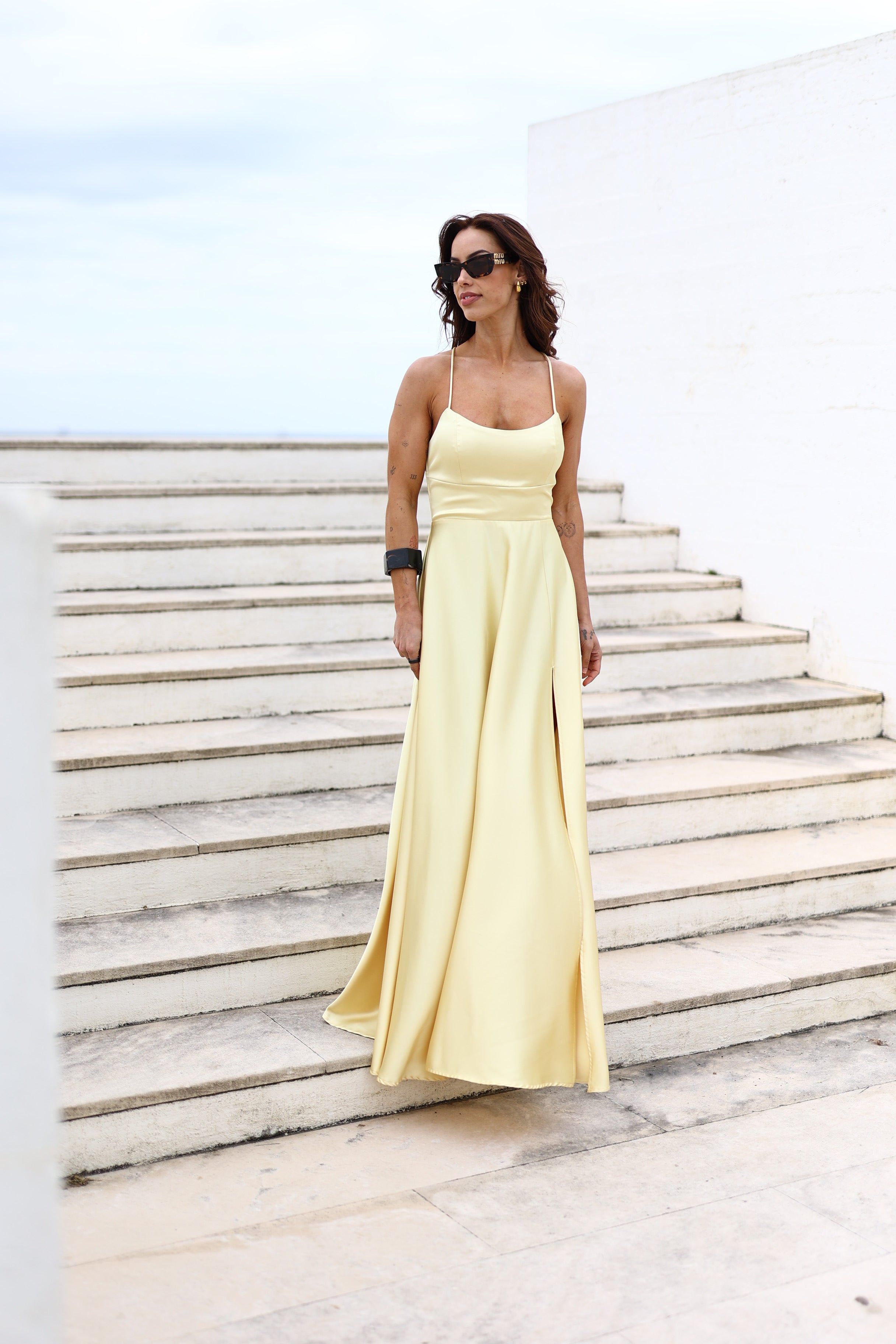 Vestido nyx butter yellow