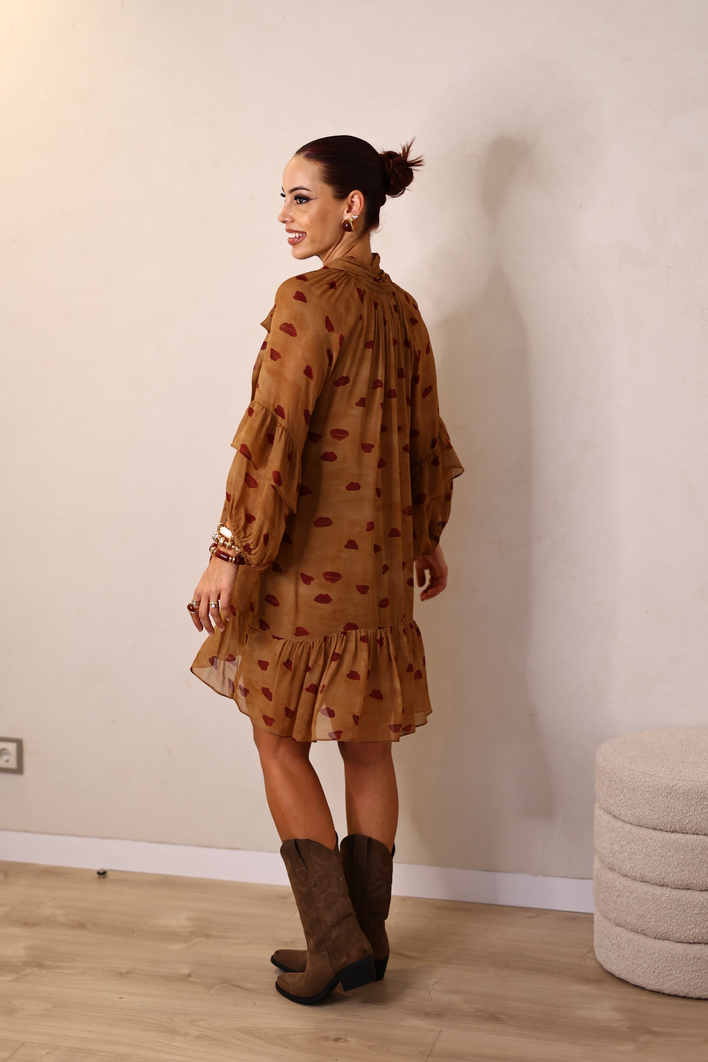 Vestido FLUIDO beijos