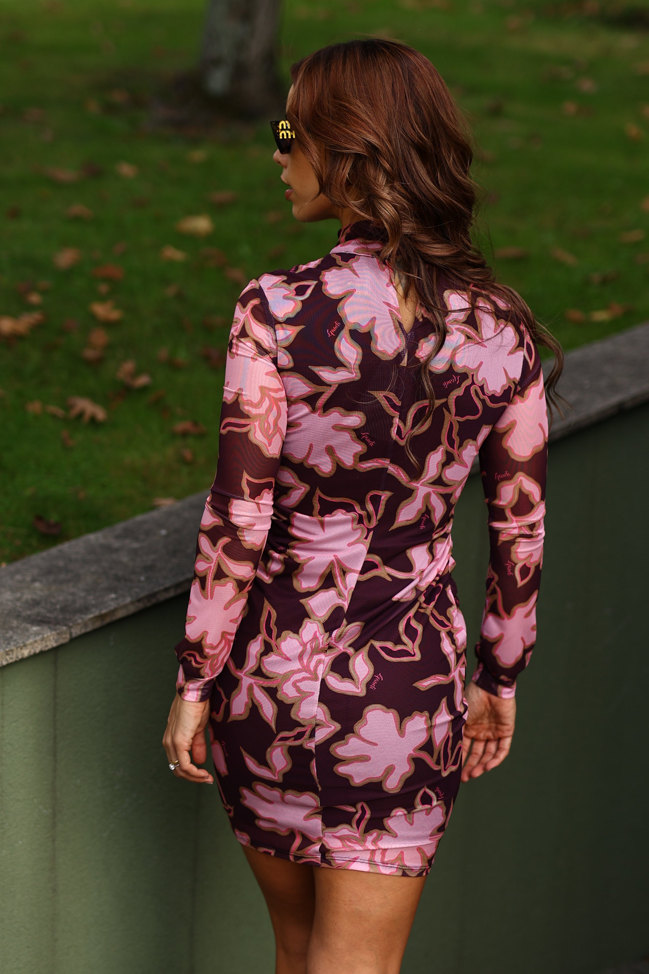 Vestido com estampa floral