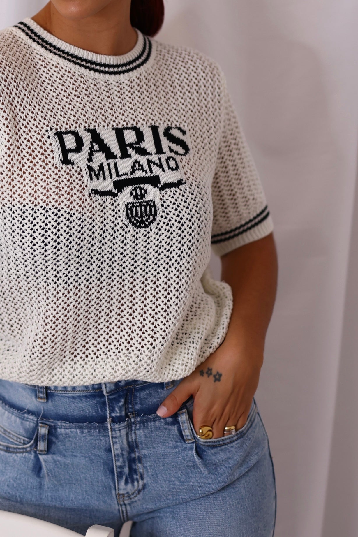 Milano crochet sweater