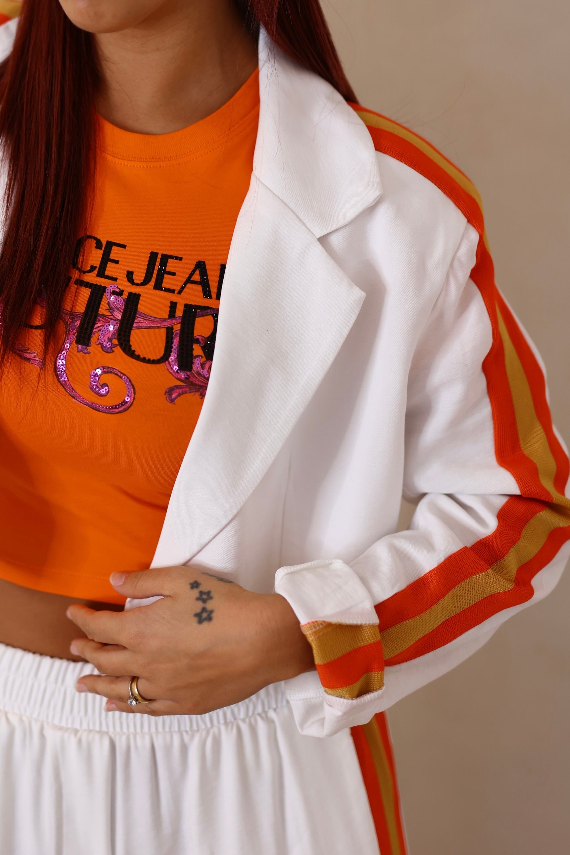 VERSACE Orange T-shirt