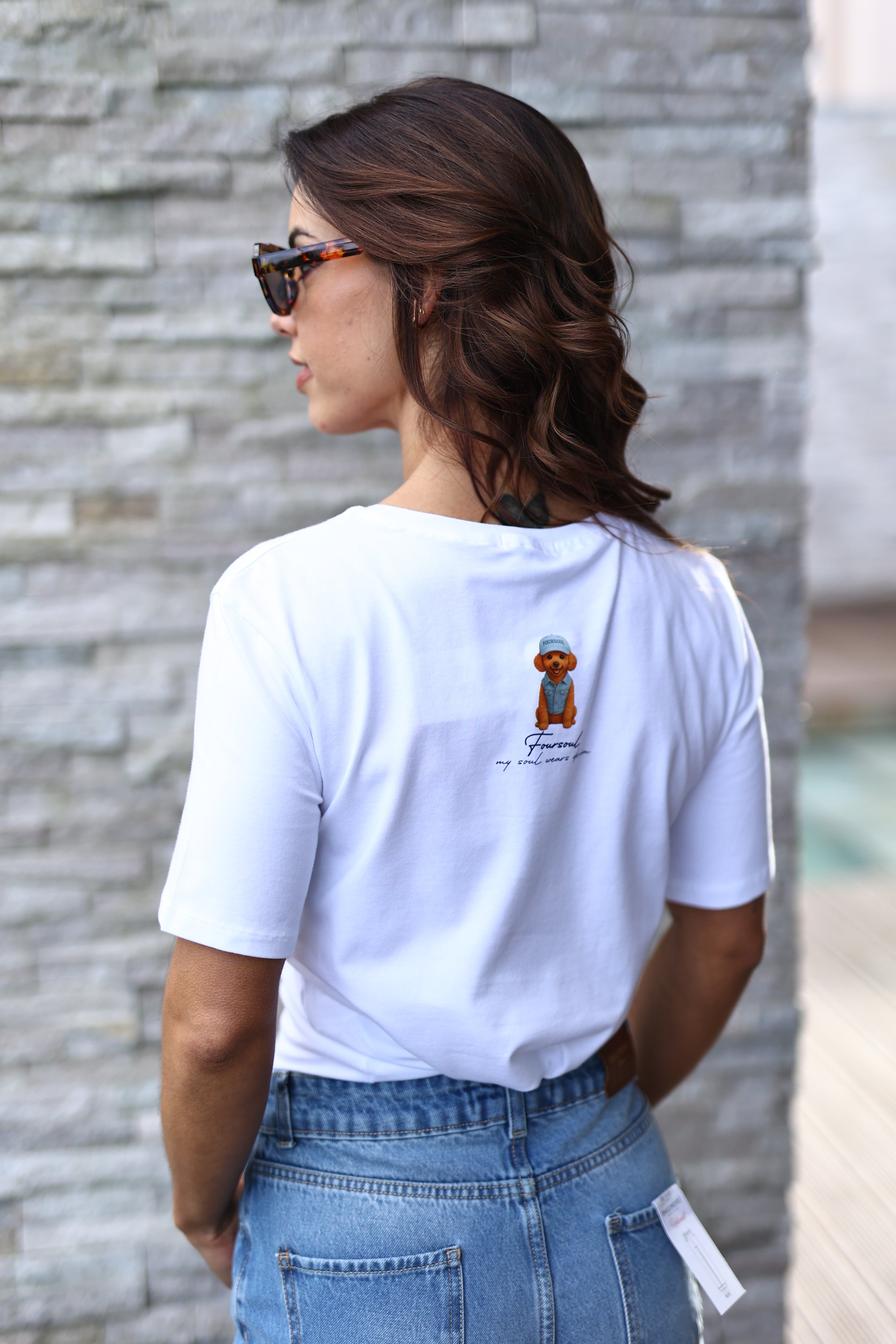 T-shirt oversize dog