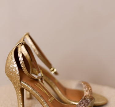 Sandália com brilho