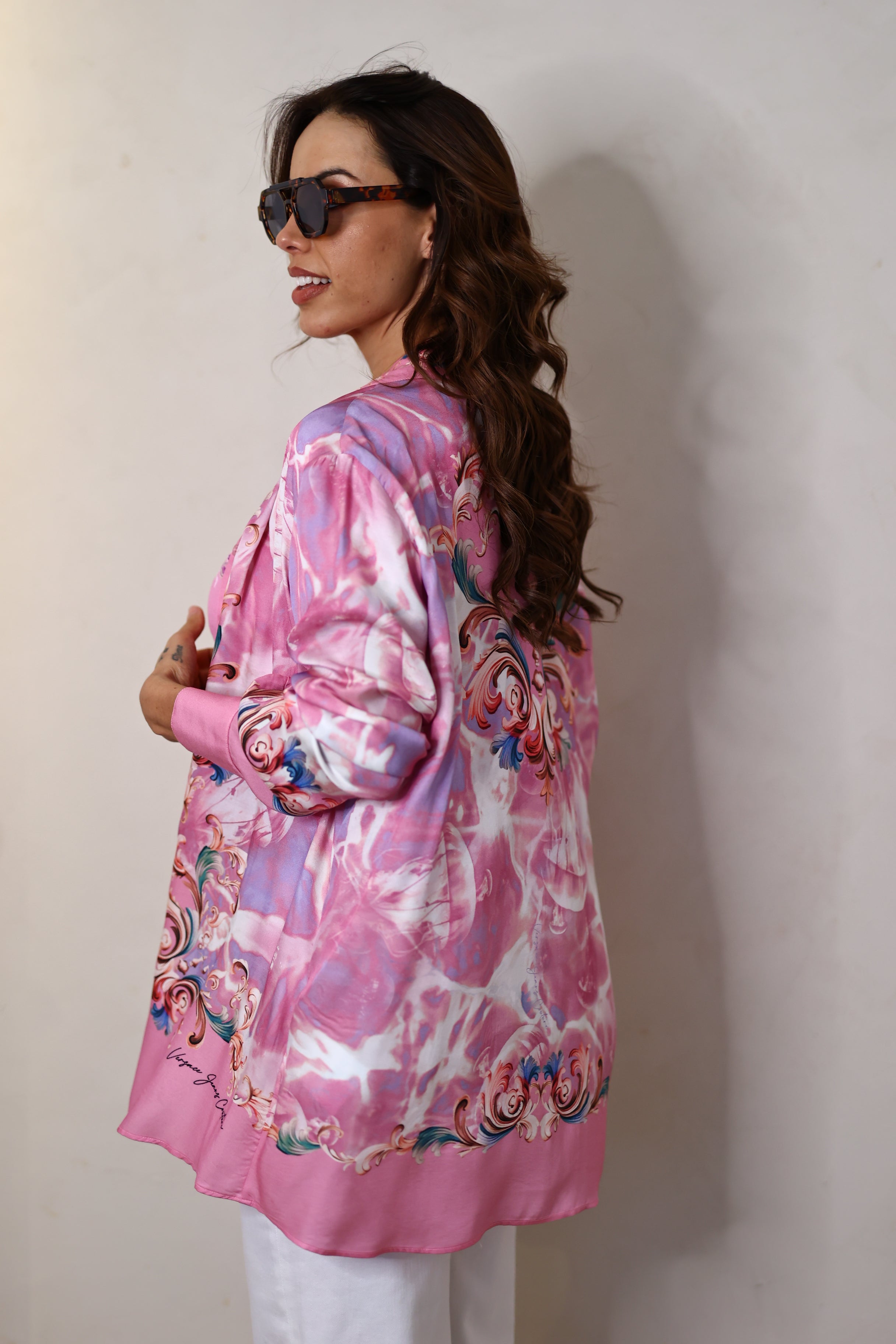 Printed Embellished shirt