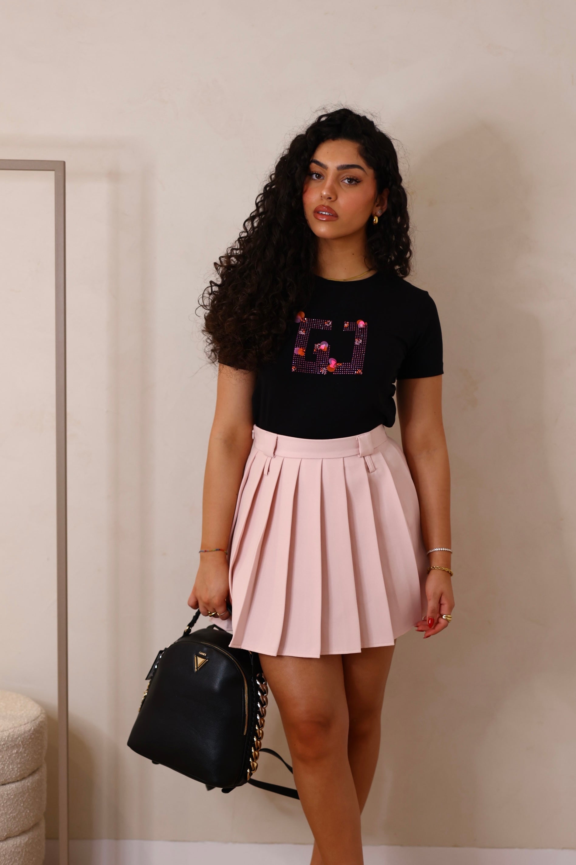 T-shirt com aplicações