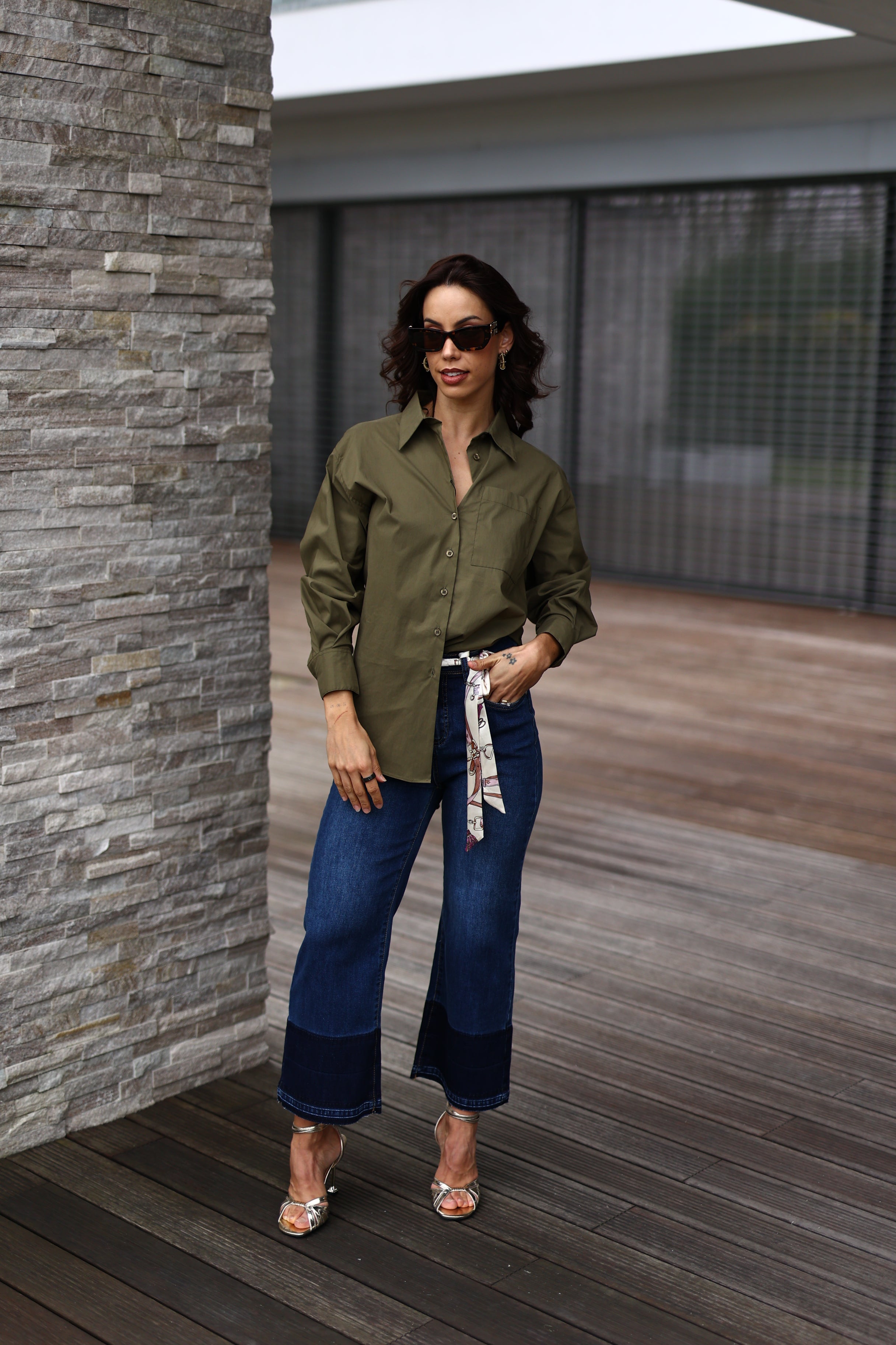 Pants with belt