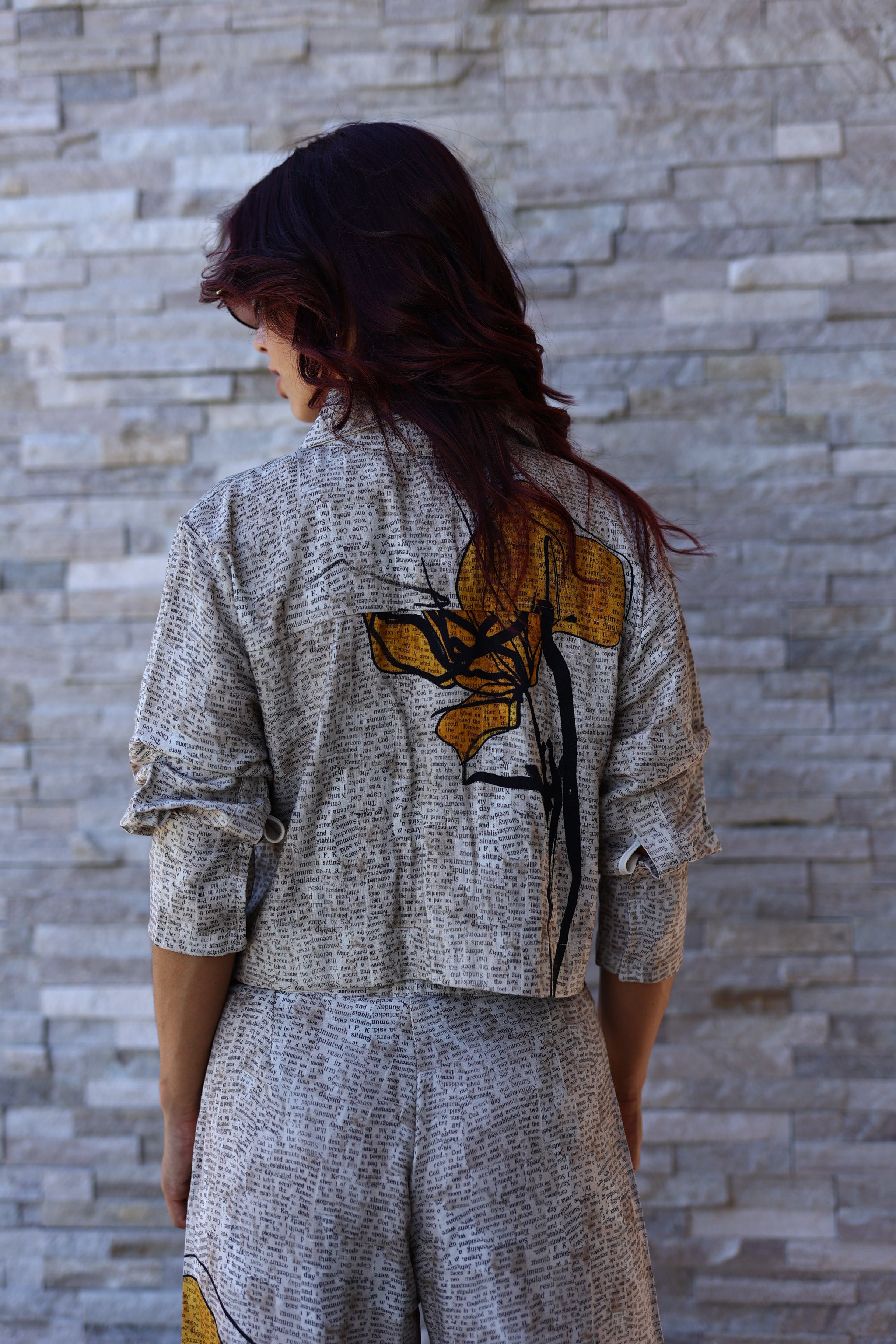 blusa lettering
