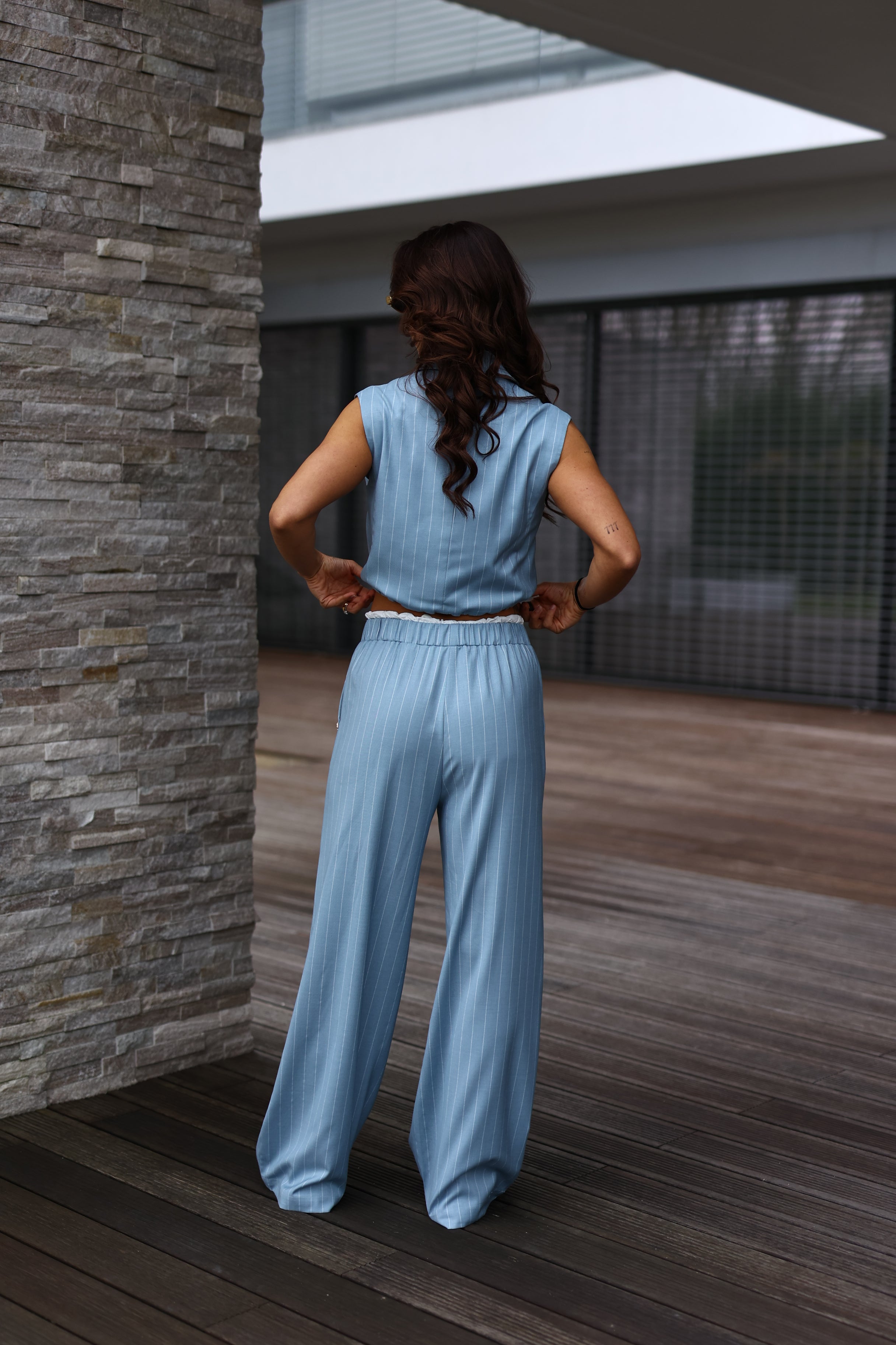 Calça cinto elástico