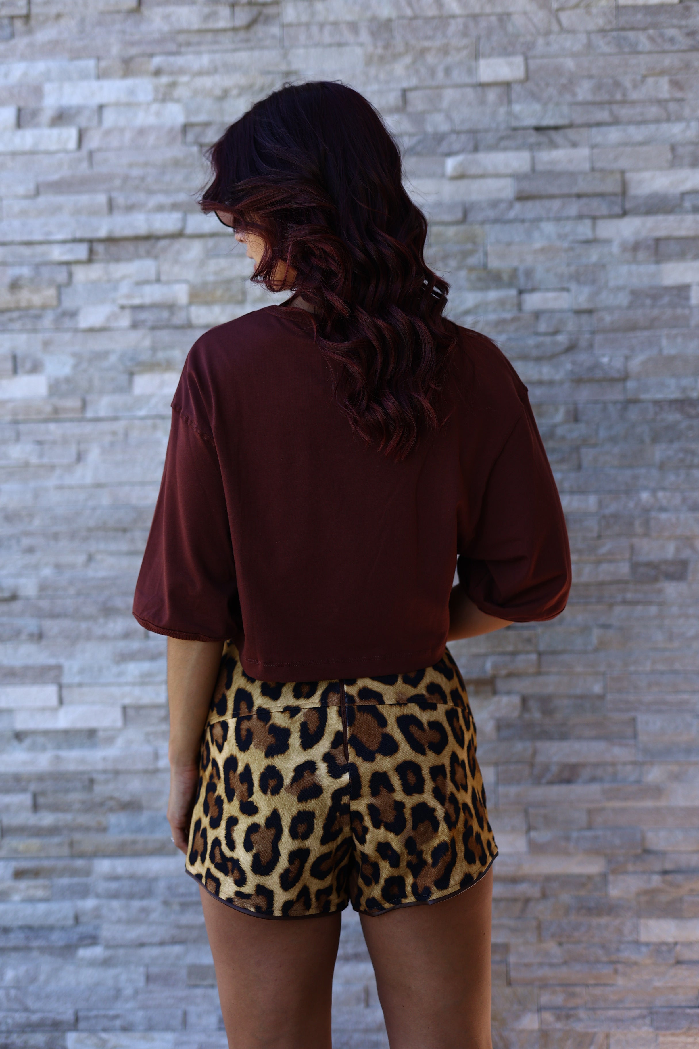 saia calção animal print
