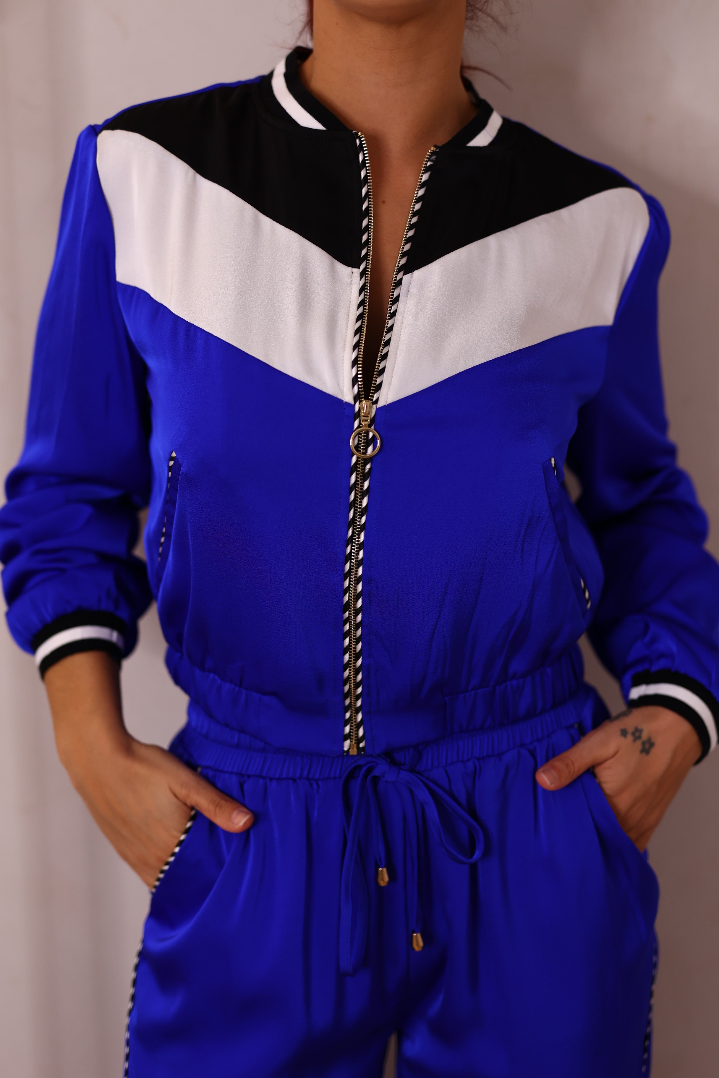 Casaco Bomber Contrastes