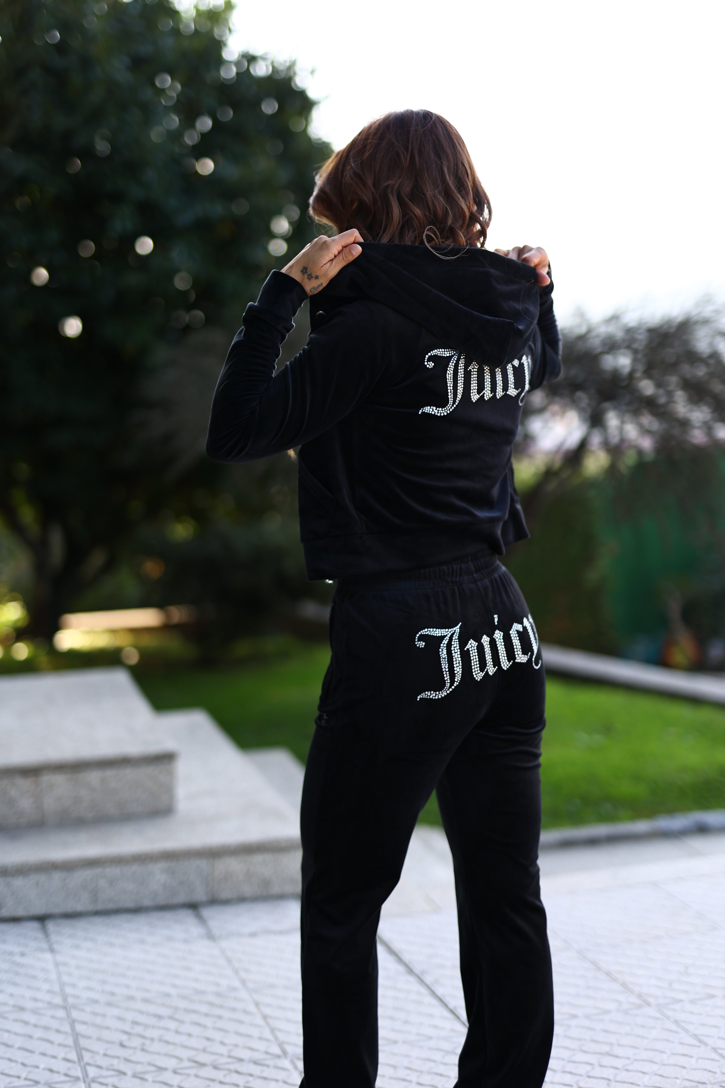 Calça em veludo juicy