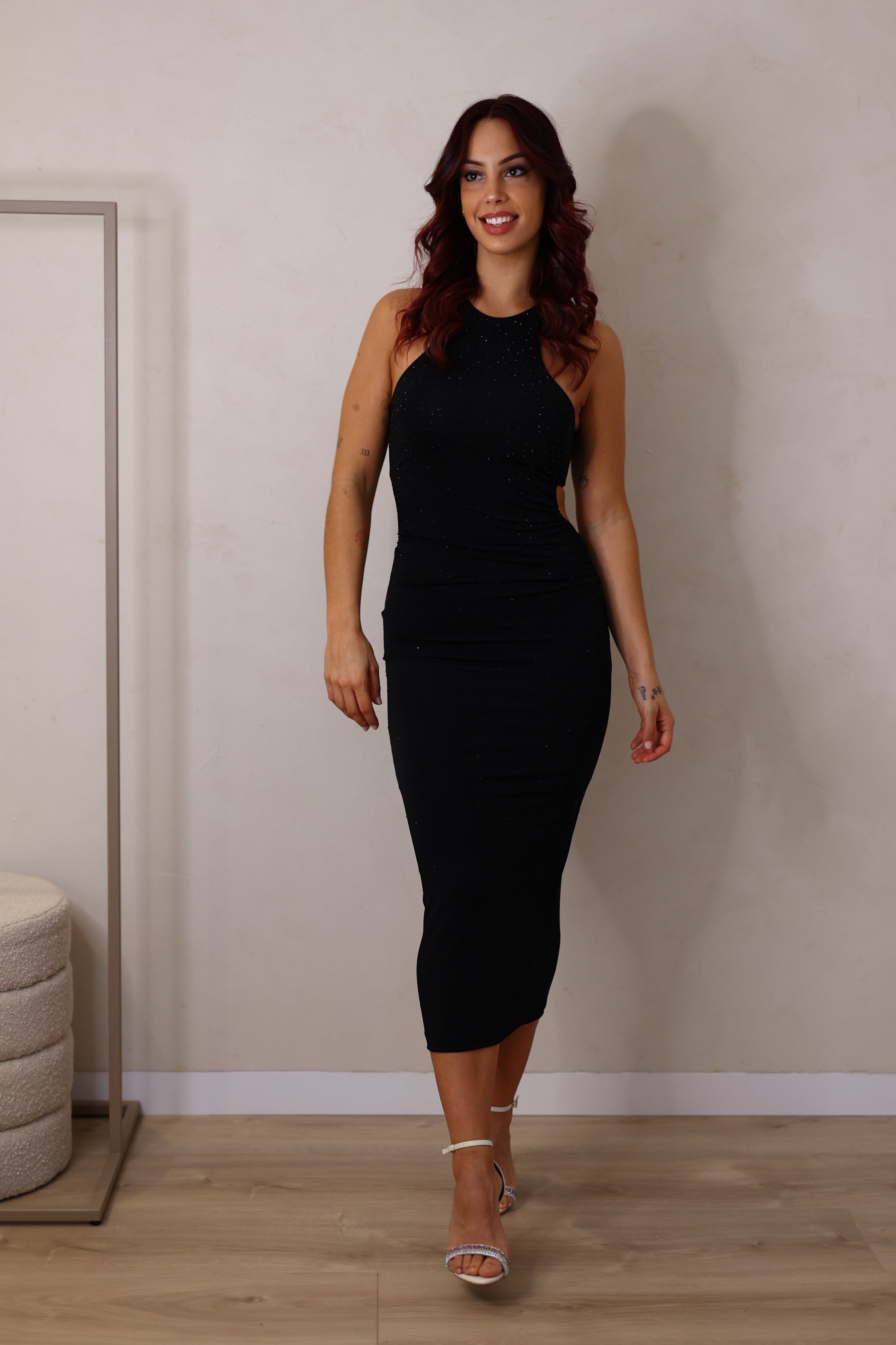 Vestido Midi com Aplicações