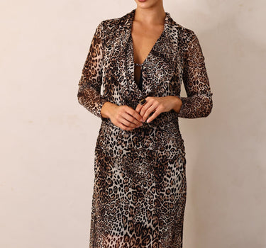 Vestido animal print