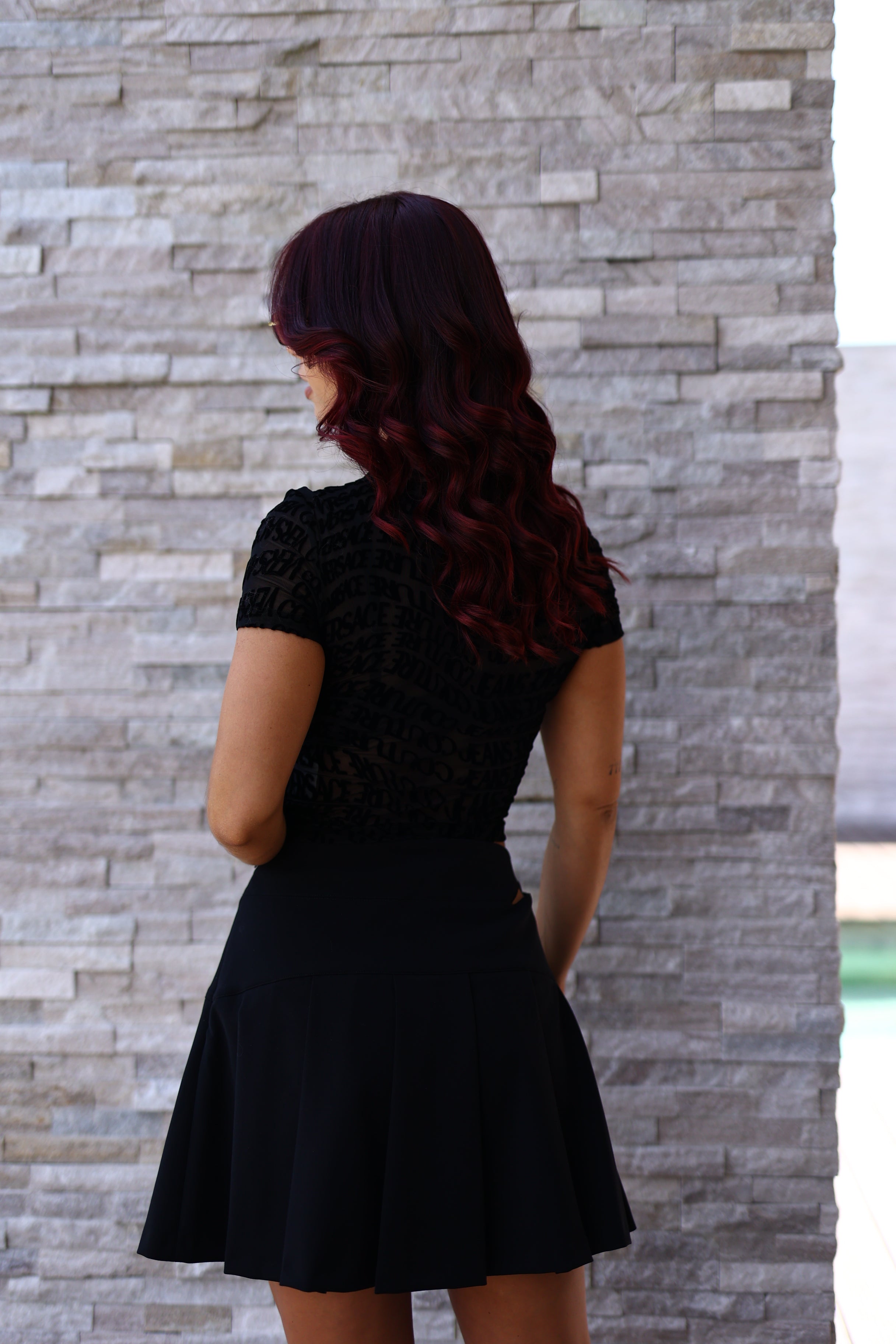 t-shirt em tule monograma