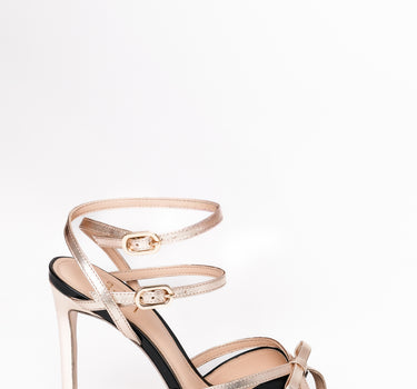 SANDÁLIA BOLLY - BLACK & GOLD