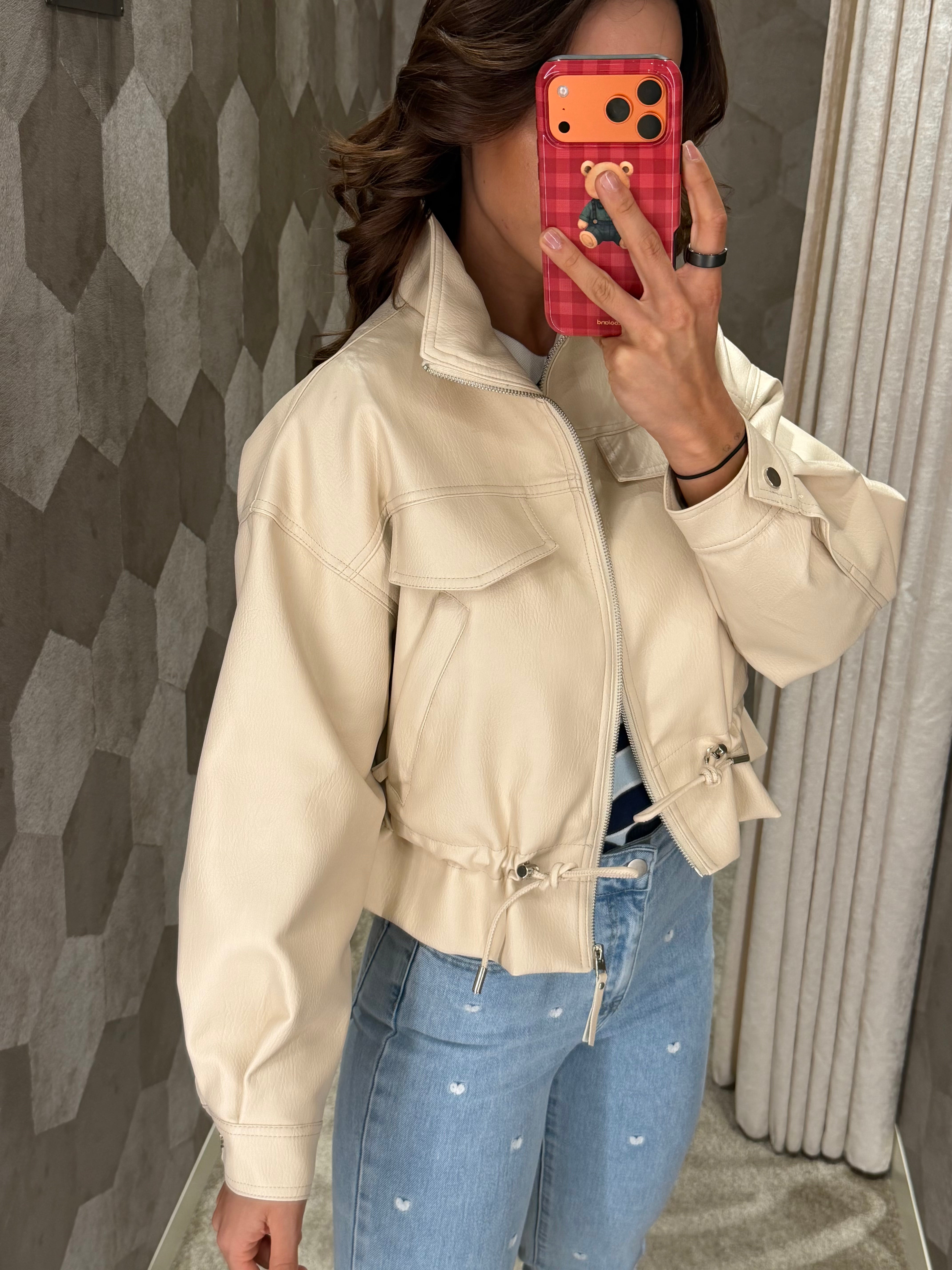 Casaco ajustável polipele