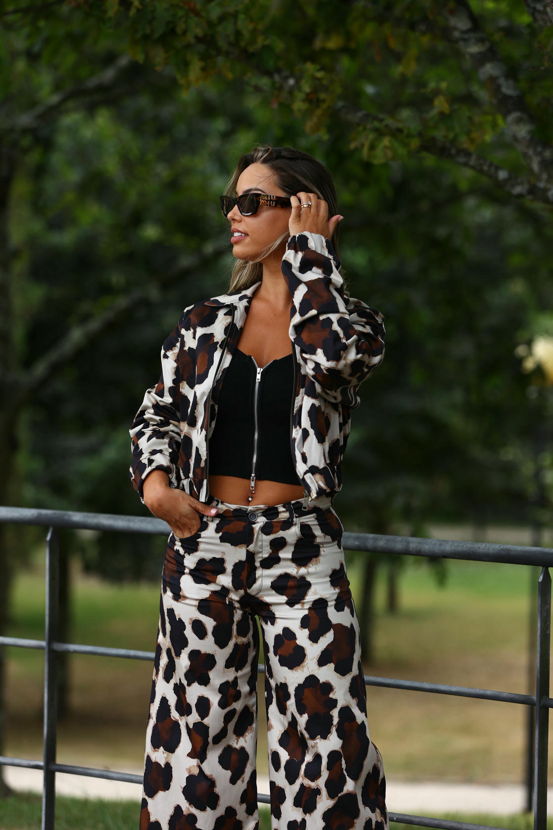 Bomber animal print