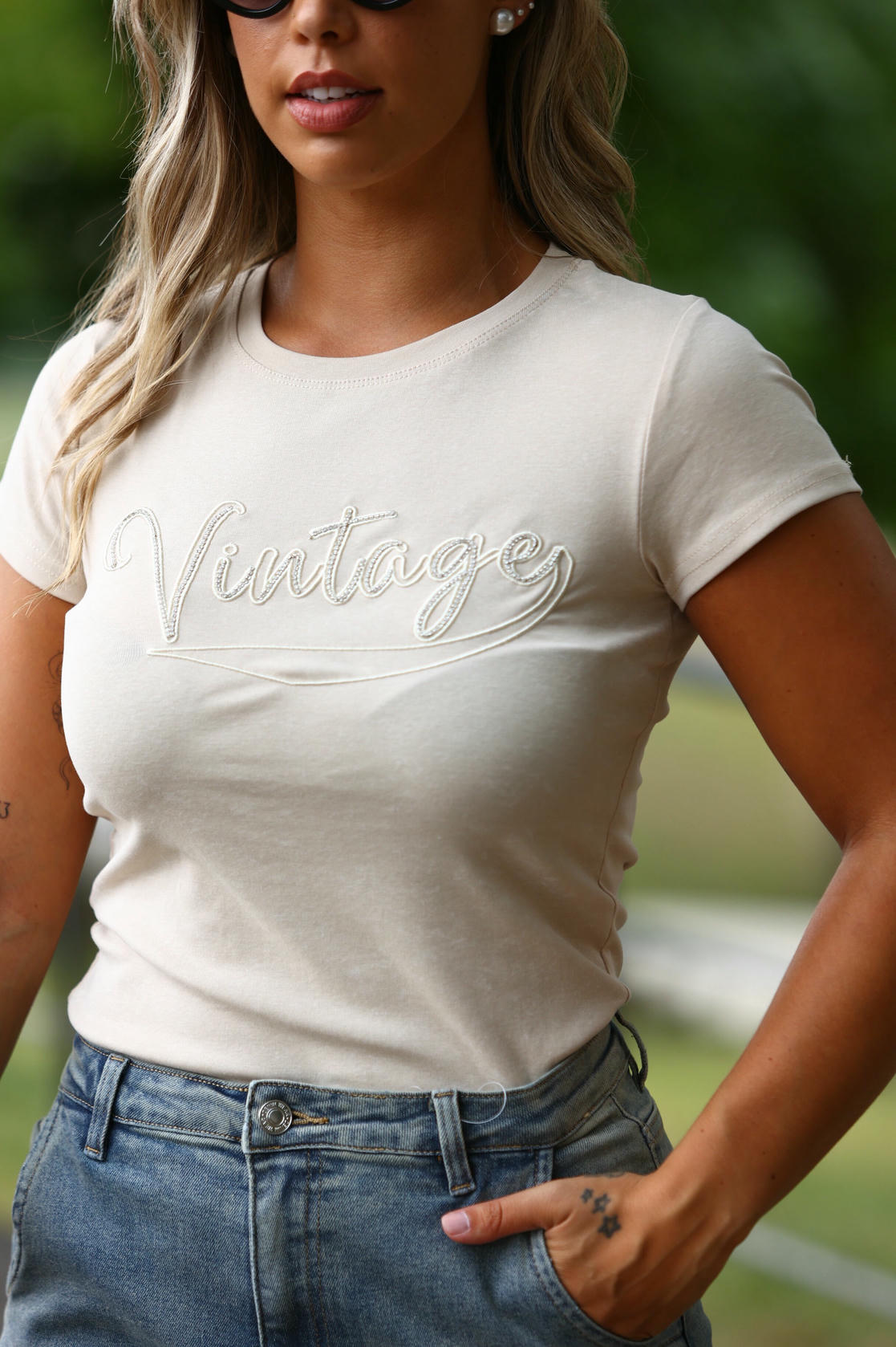 T-shirt estampa vintage