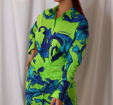 RUCHED BAROCCO SHIRT DRESS