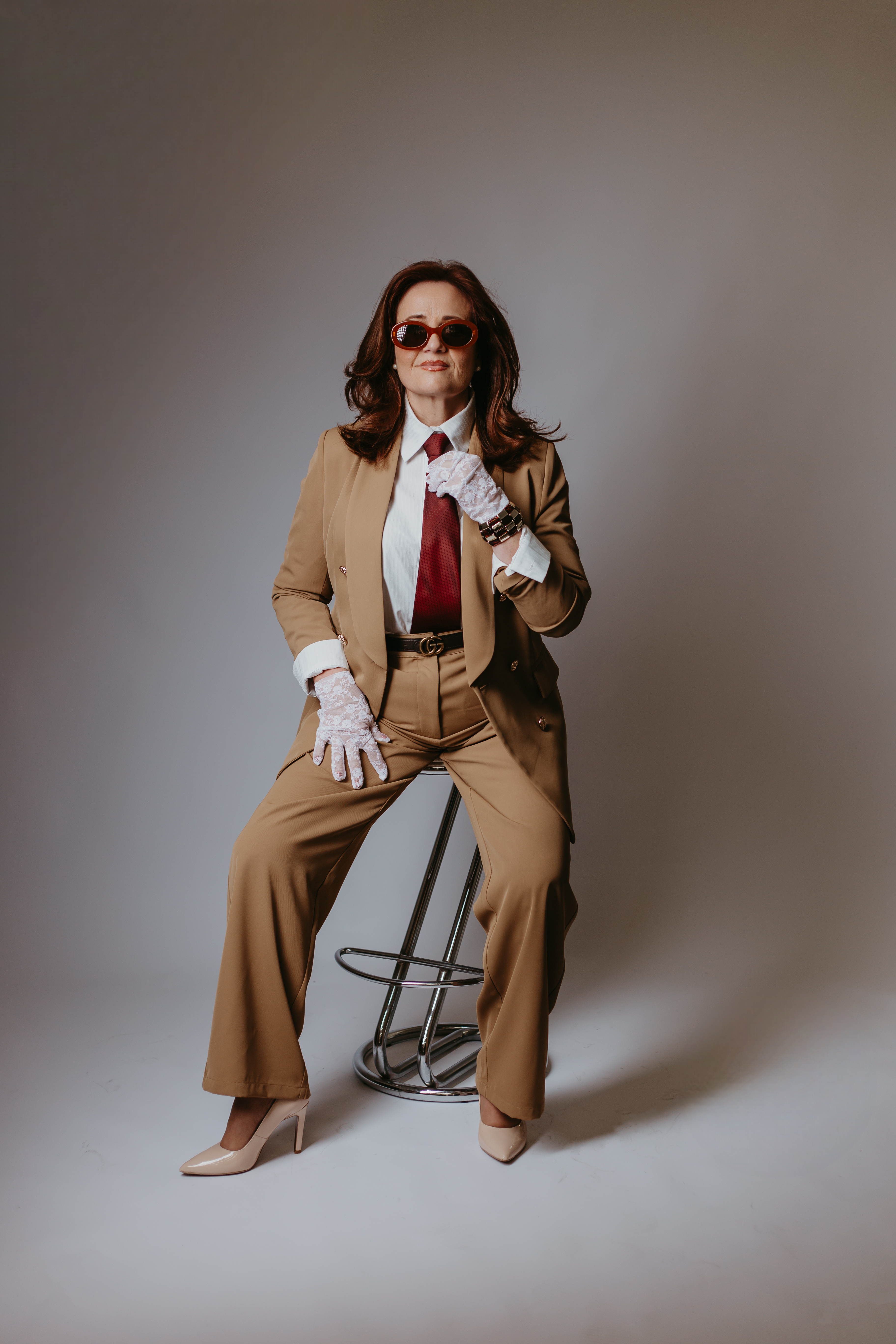 Calça clássica pantalona