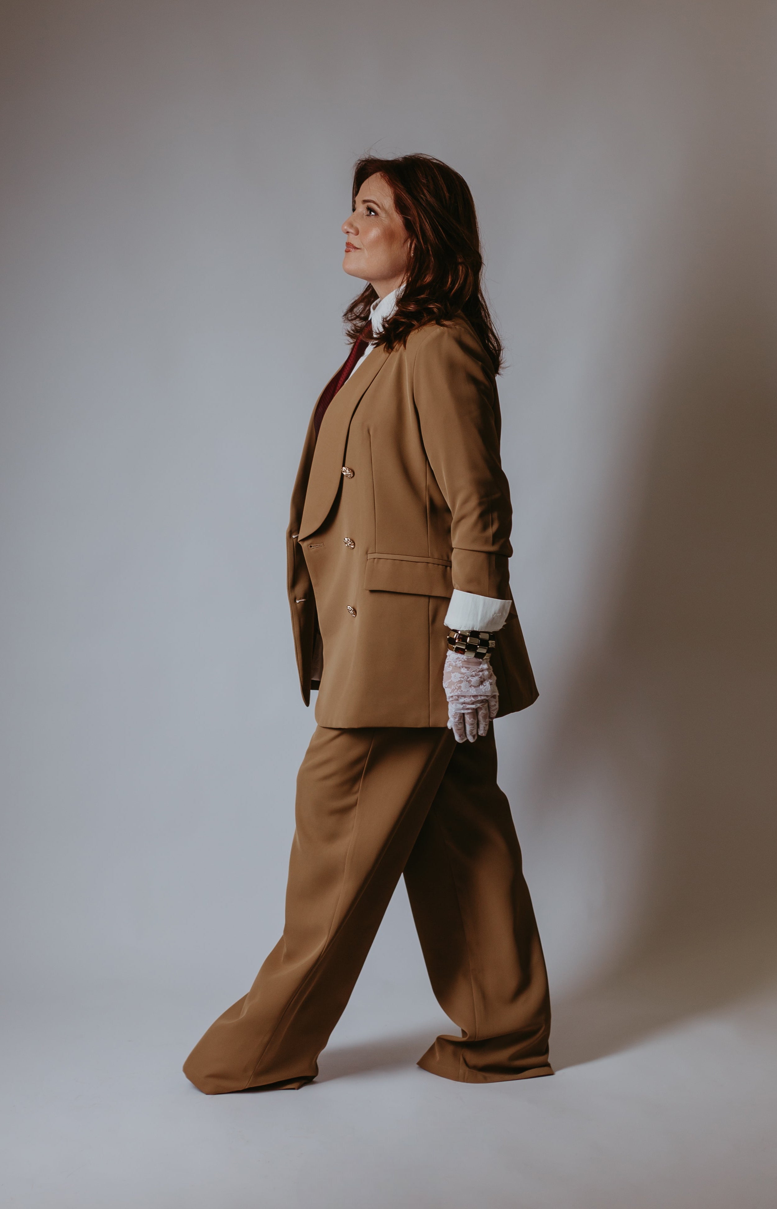 Calça clássica pantalona