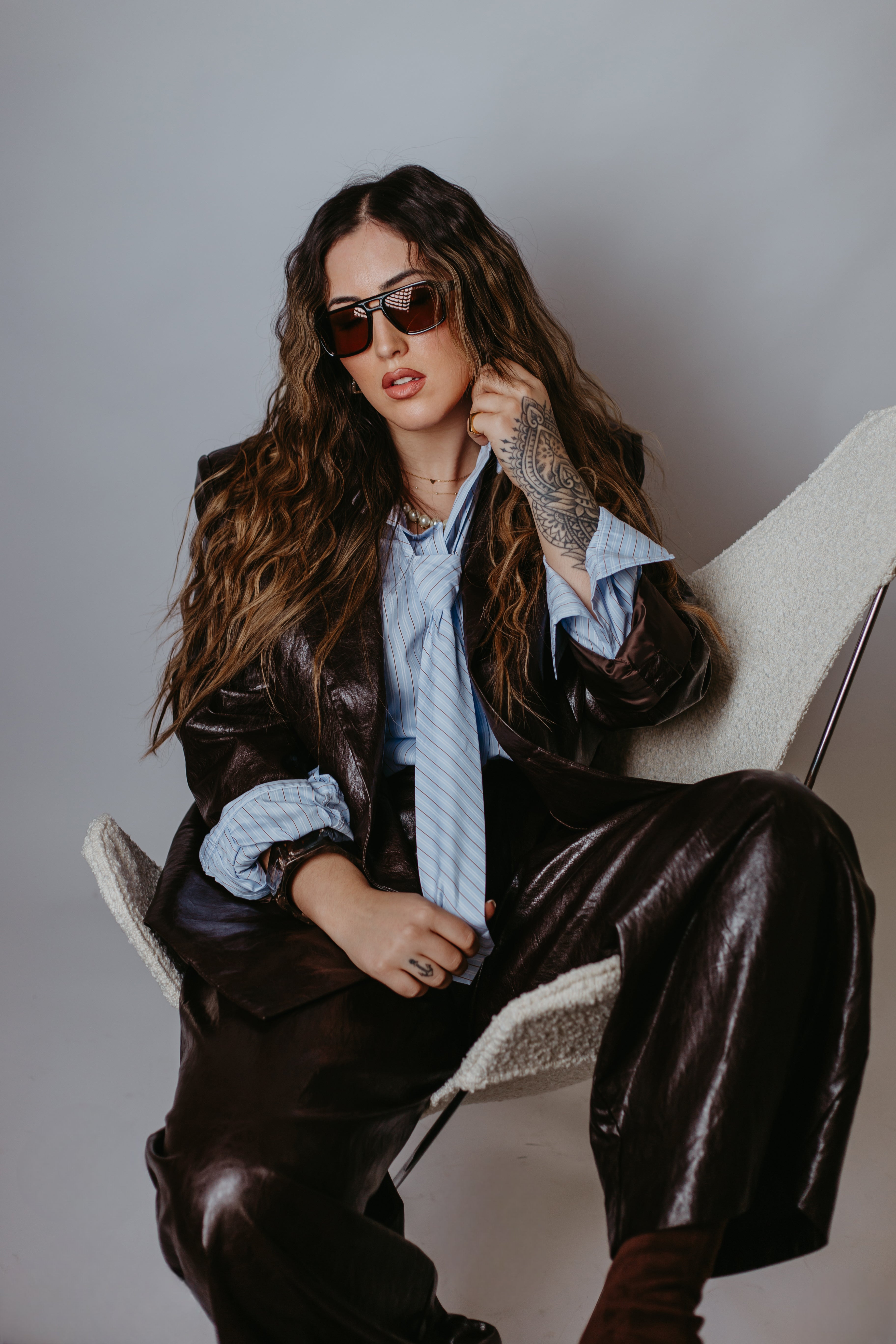 Camisa ricas com gravata