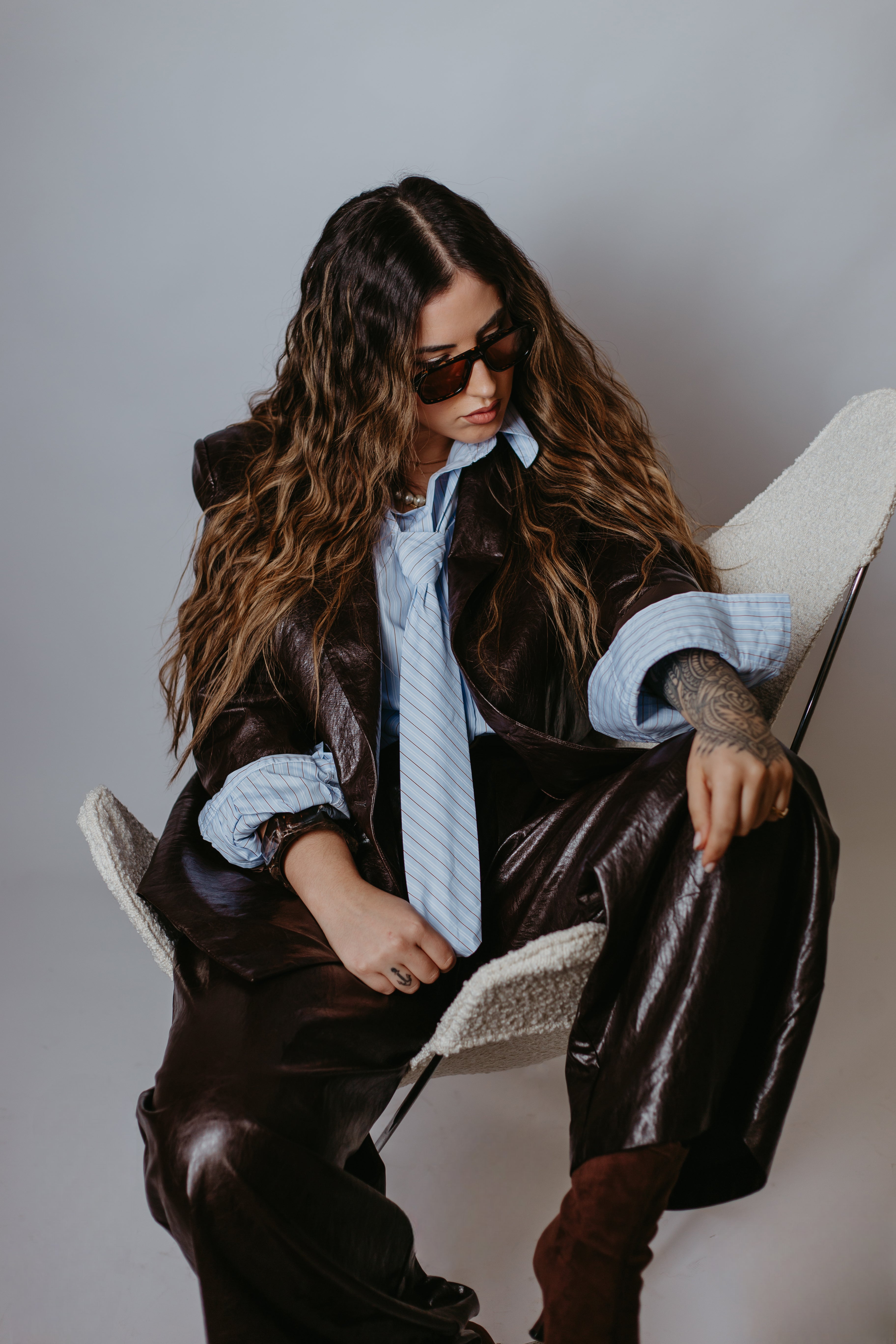 Camisa ricas com gravata