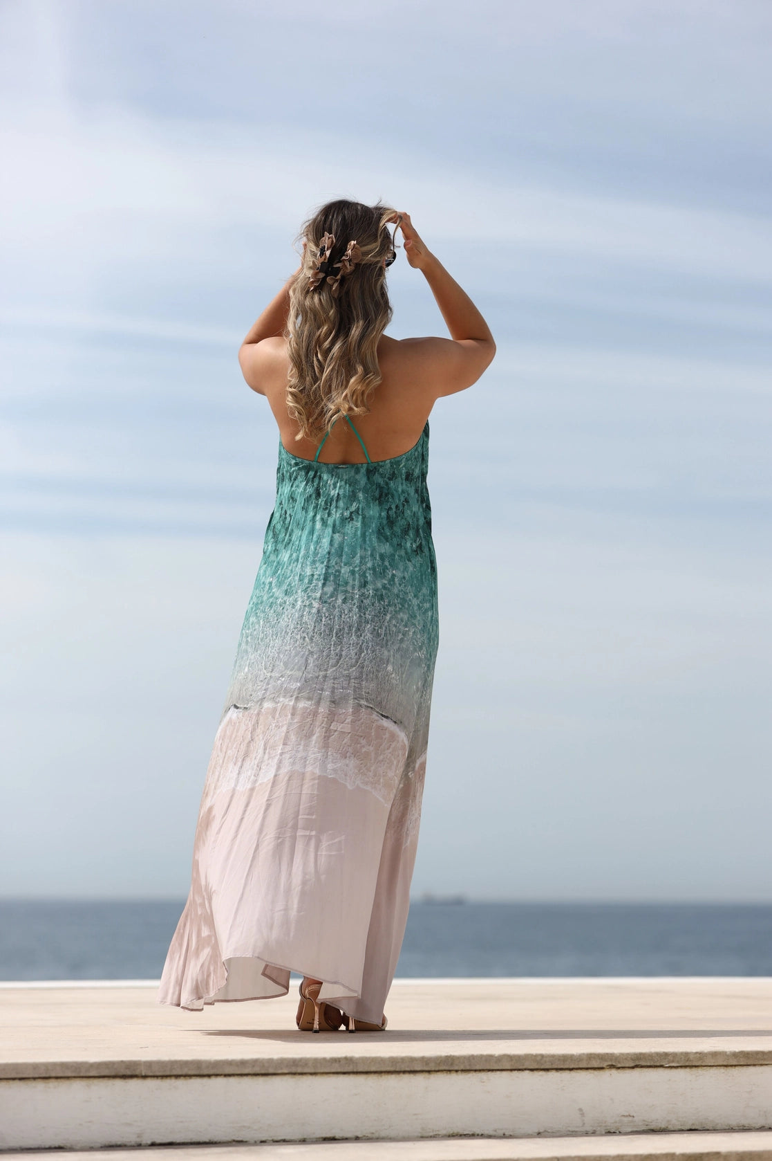 Lez a Lez long sea dress