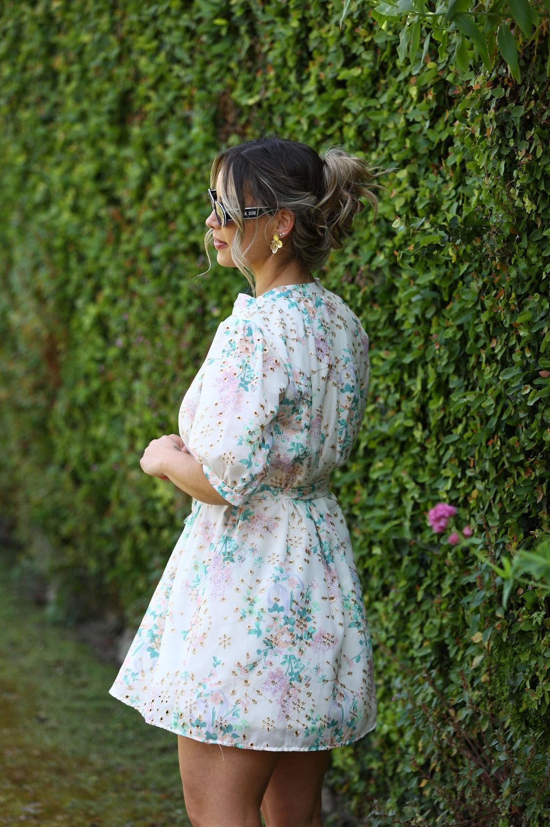 Vestido curto floral