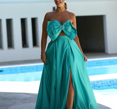 Conjunto com top laço