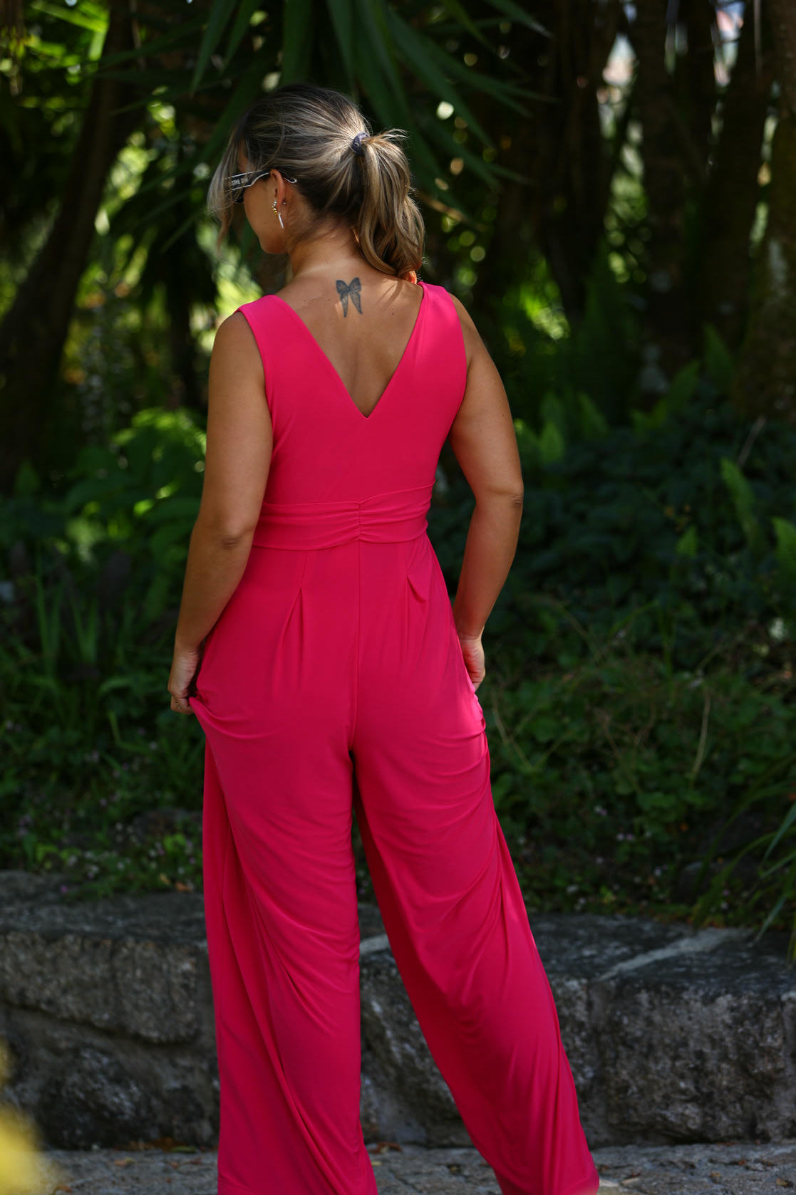 Pleated jumpsuit