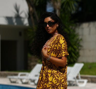 Kimono estampa tropical Morena Rosa