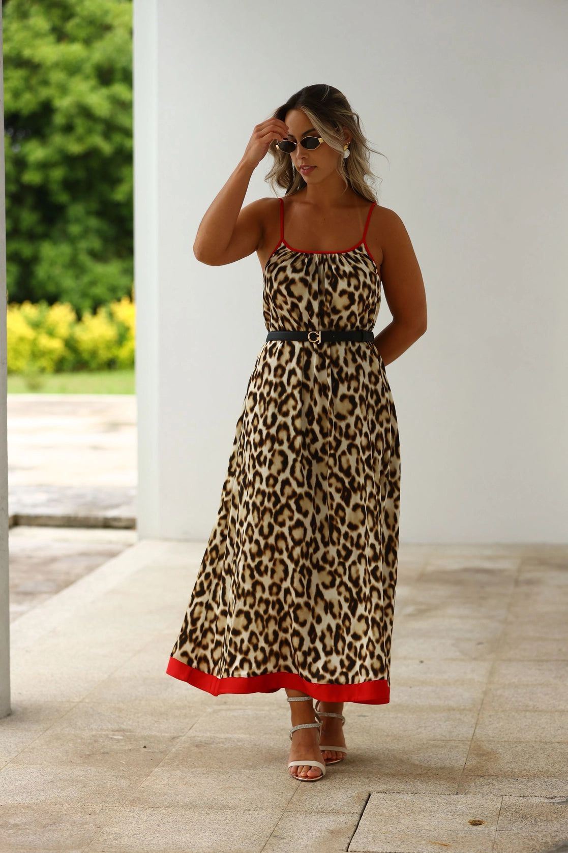 Animal print dress