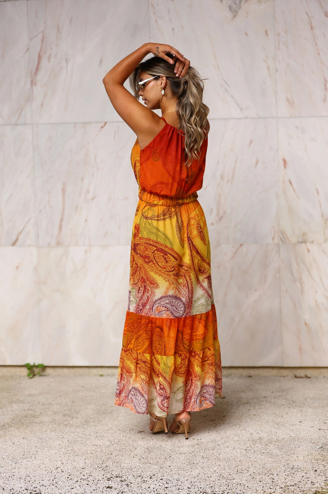 Cornucopia pattern dress